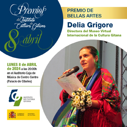 Premio Bellas Artes del Instituto de Cultura Gitana a Delia Grigore, 8-4-2024