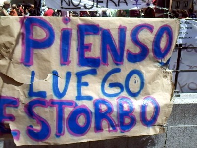 Pienso, luego estorbo