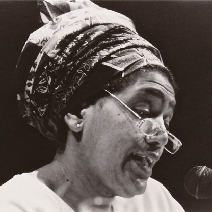 Audre Lorde hablando