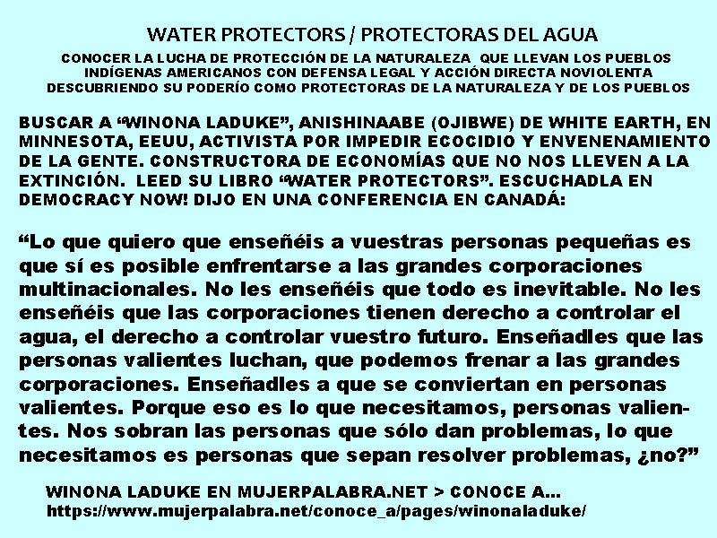 Protectoras del agua