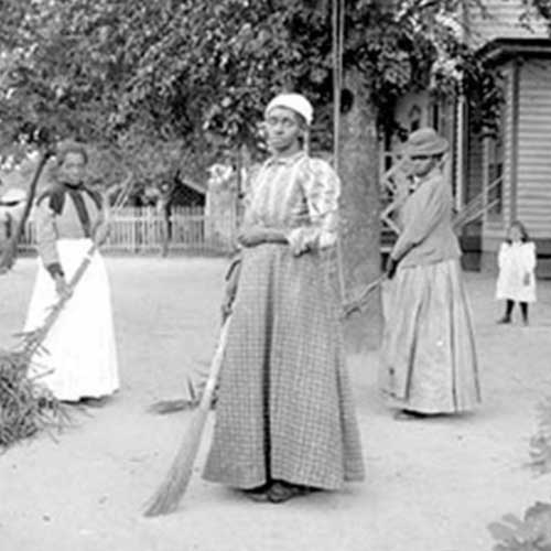 Mujeres negras trabajando