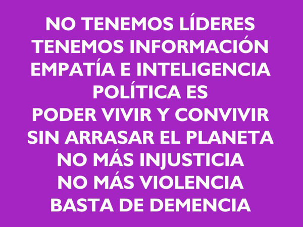 No tenemos líderes