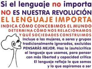 Si el lenguaje no importa, no es nuestra revolución